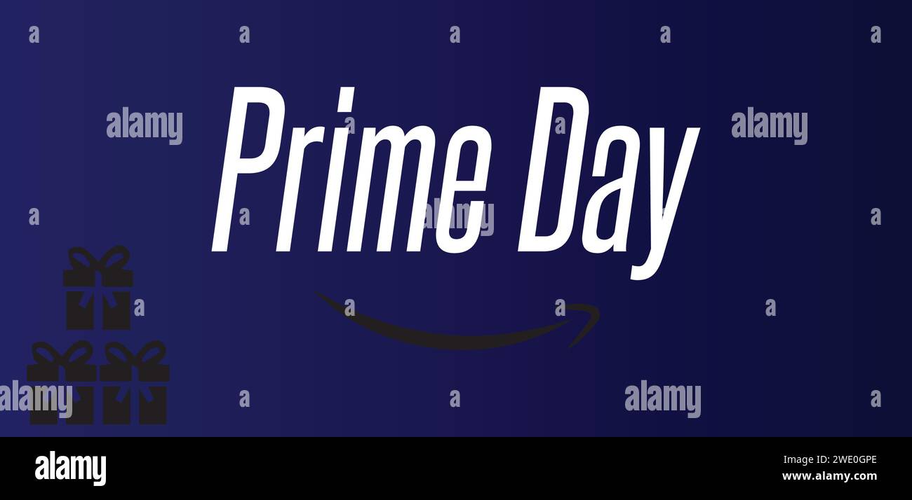 Amazon Prime Day STYLIS Textabbildung Stock Vektor