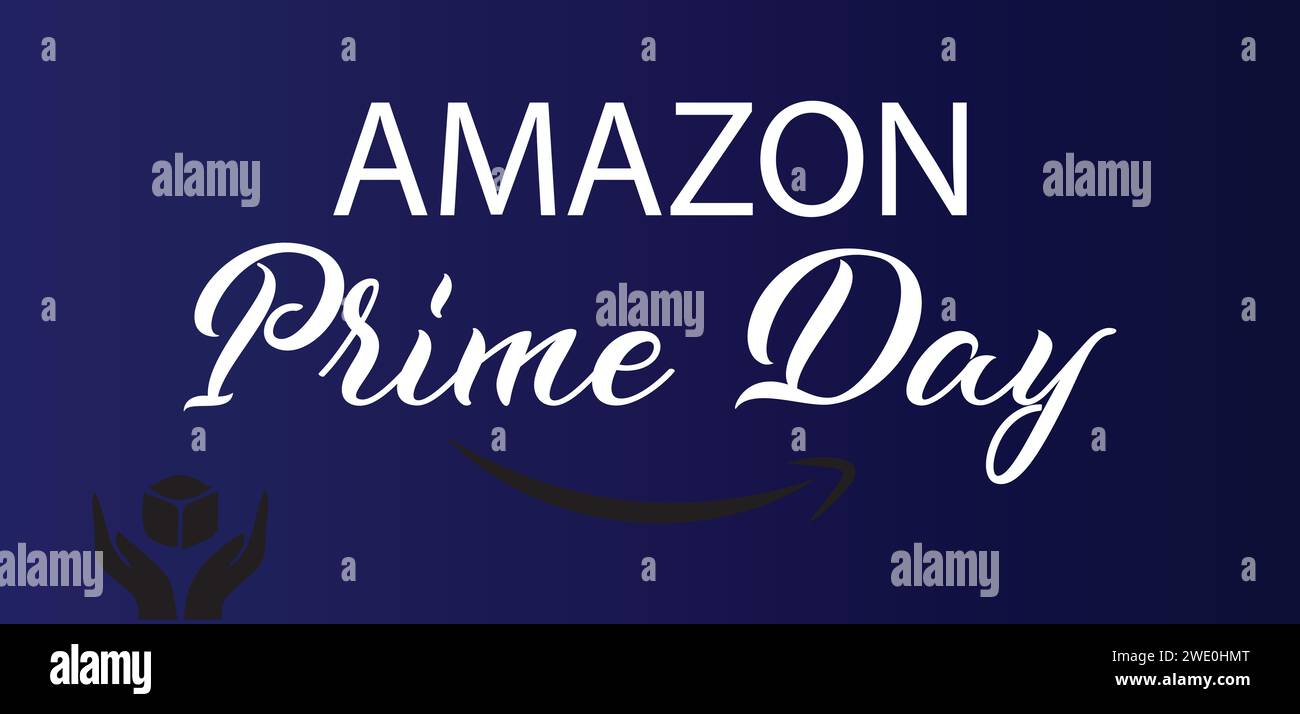 Amazon Prime Day STYLIS Textabbildung Stock Vektor