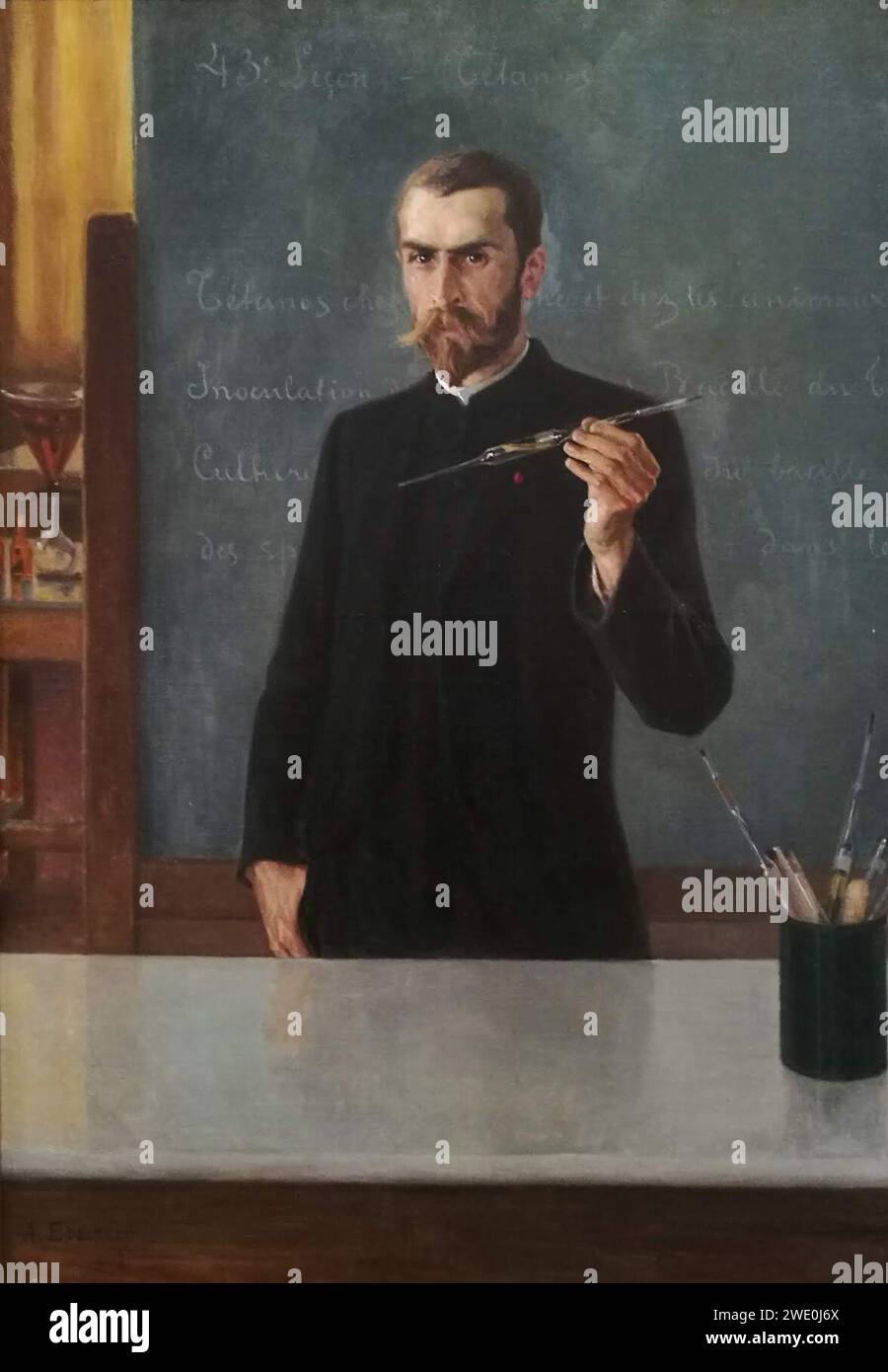 Albert Edelfelt - Dr. Emile Roux. Stockfoto