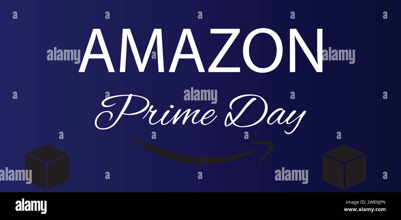 Amazon Prime Day STYLIS Textabbildung Stock Vektor