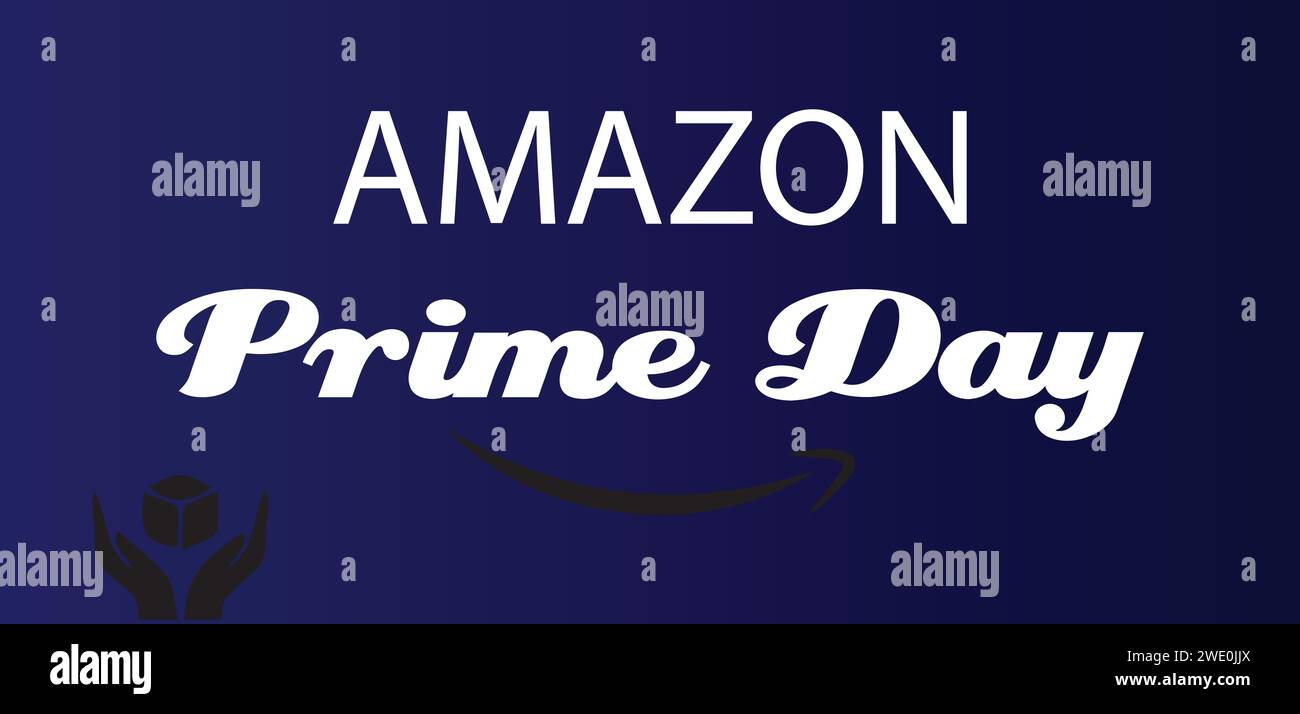 Amazon Prime Day STYLIS Textabbildung Stock Vektor