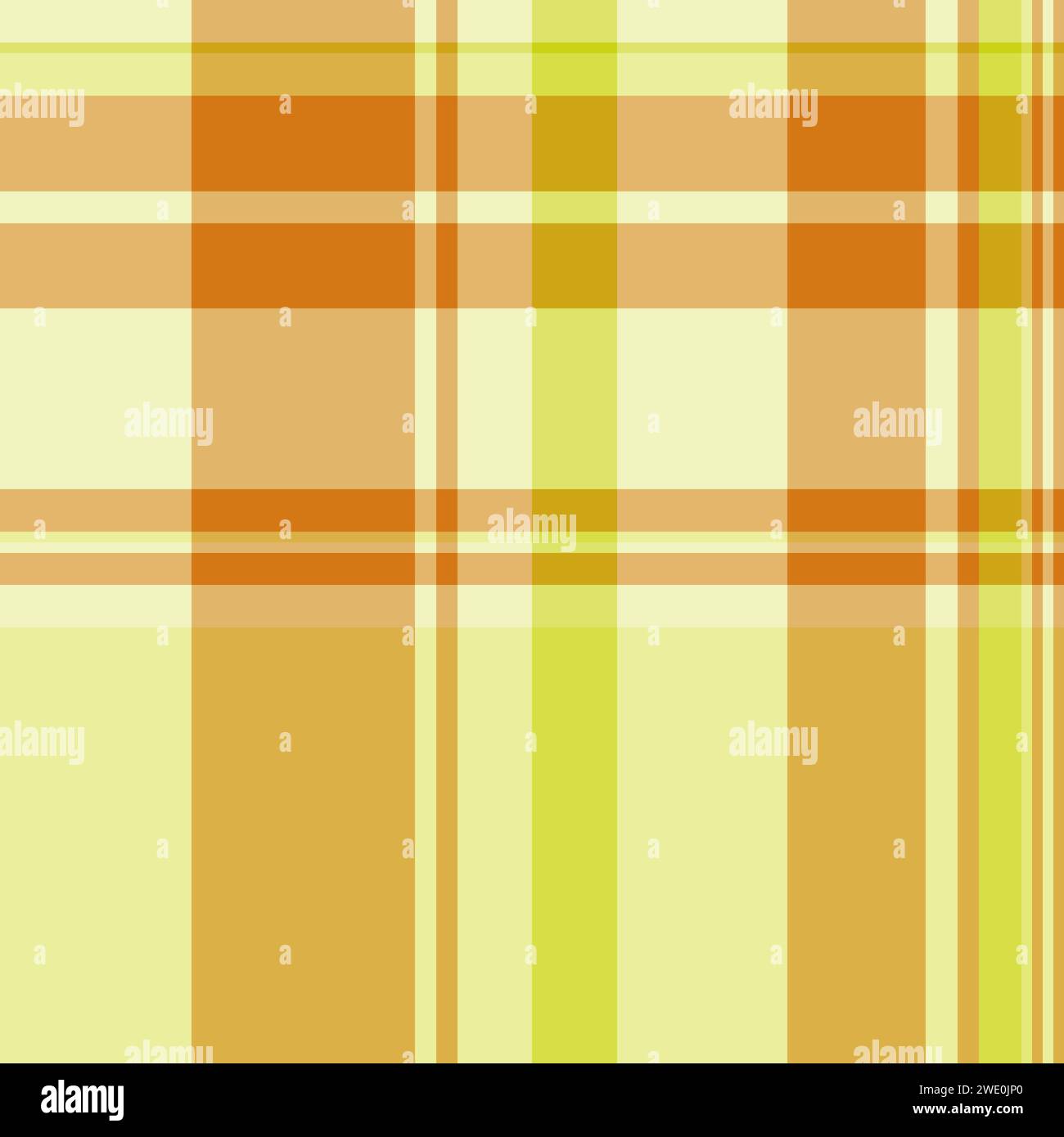 Schneiden Sie Schottenvektor-Check aus, Tasche Textil Textur Stoff. Nahtloses Karo aus Segeltuch in Bernstein und Limette. Stock Vektor
