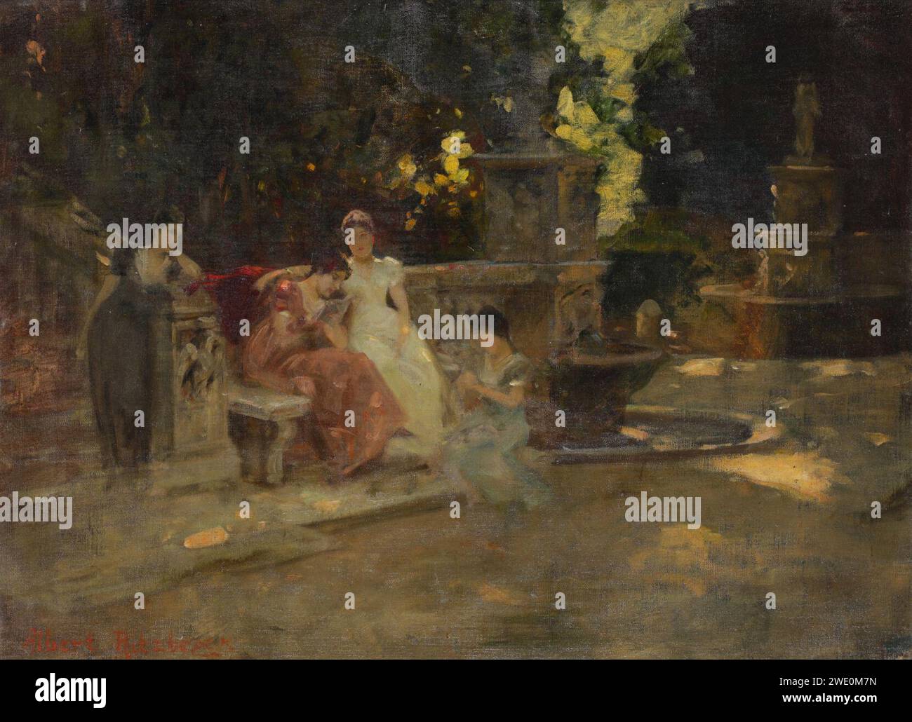 Albert Ritzberger Nachmittags im Park. Stockfoto