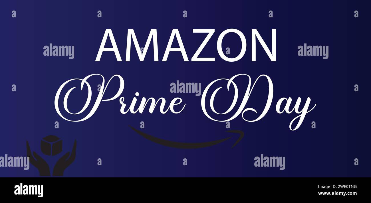Amazon Prime Day STYLIS Textabbildung Stock Vektor