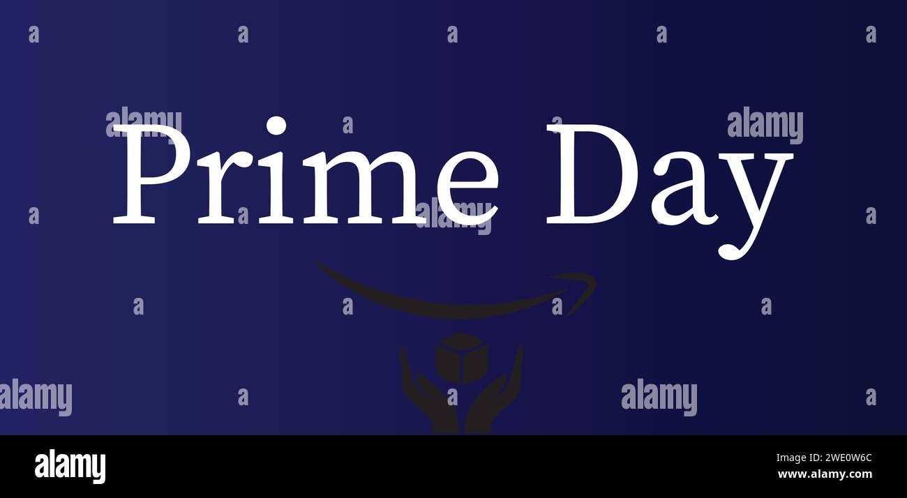 Amazon Prime Day STYLIS Textabbildung Stock Vektor