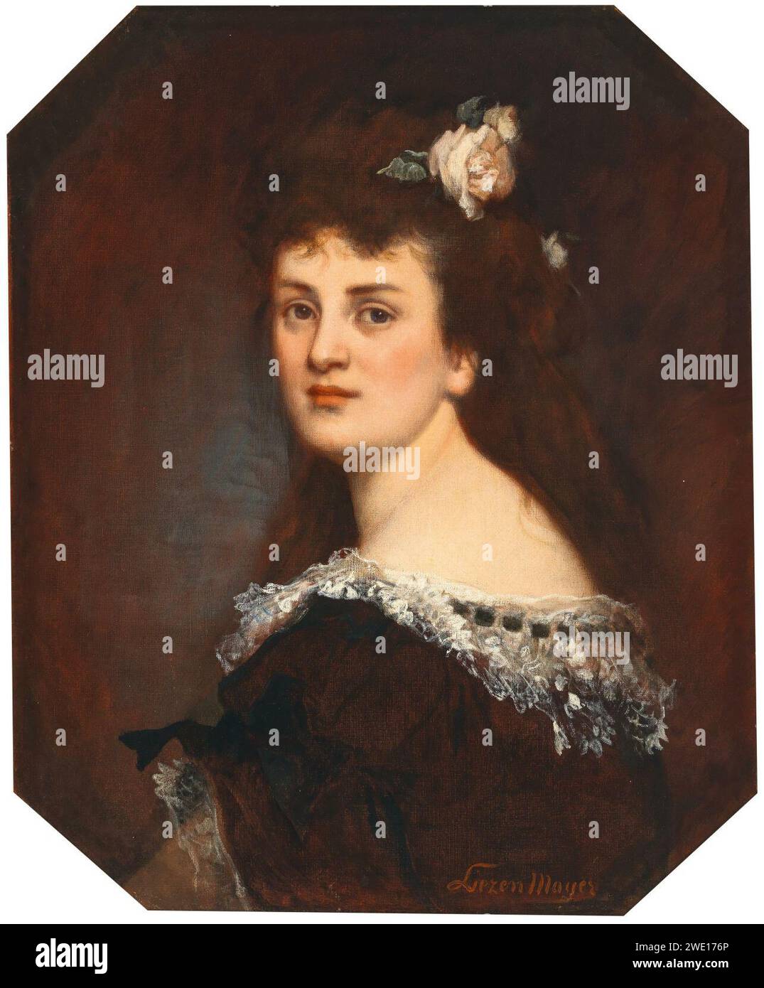 Alexander von Liezen-Mayer Porträt Anna Keppler. Stockfoto