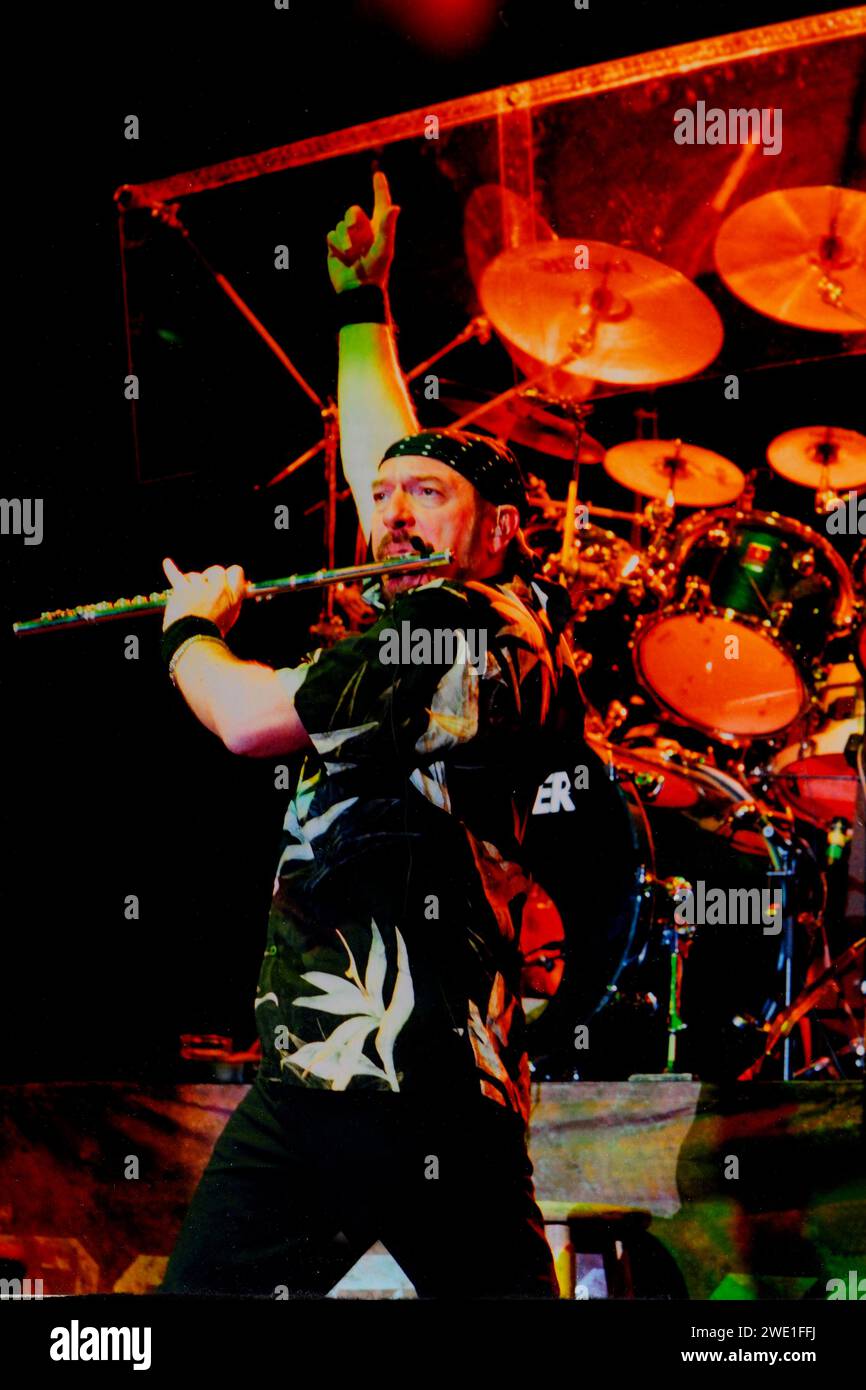 Jethro Tull, Ian Anderson, britische Rockband, die folgende Stile vertritt: Blues Rock, Folk Rock, Progressive Rock und Hard Rock. Foto Kazimierz Jurewicz,​ Stockfoto