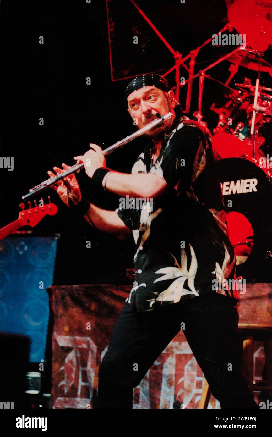 Jethro Tull, Ian Anderson, britische Rockband, die folgende Stile vertritt: Blues Rock, Folk Rock, Progressive Rock und Hard Rock. Foto Kazimierz Jurewicz,​ Stockfoto