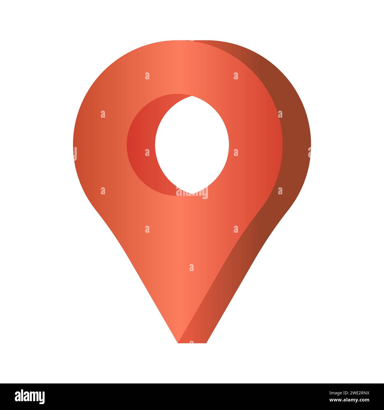 3D-realistische Positionskarte Pin GPS-Zeigermarkierungen Vektorillustration Stock Vektor