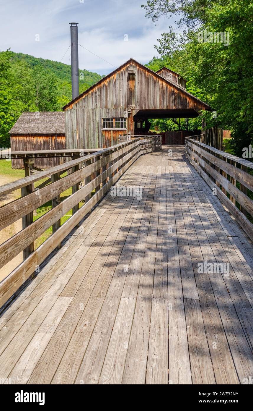 Das Pennsylvania Lumber Museum in der Nähe von Galeton, Potter County, Pennsylvania in den Vereinigten Staaten Stockfoto