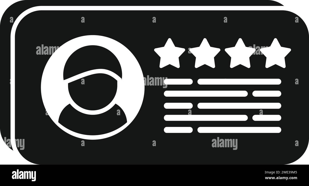 Symbol für neuen Kandidaten bewerten einfacher Vektor. Online-lebenslauf Std. Nehmen Sie neue Geschäftskontakte Stock Vektor