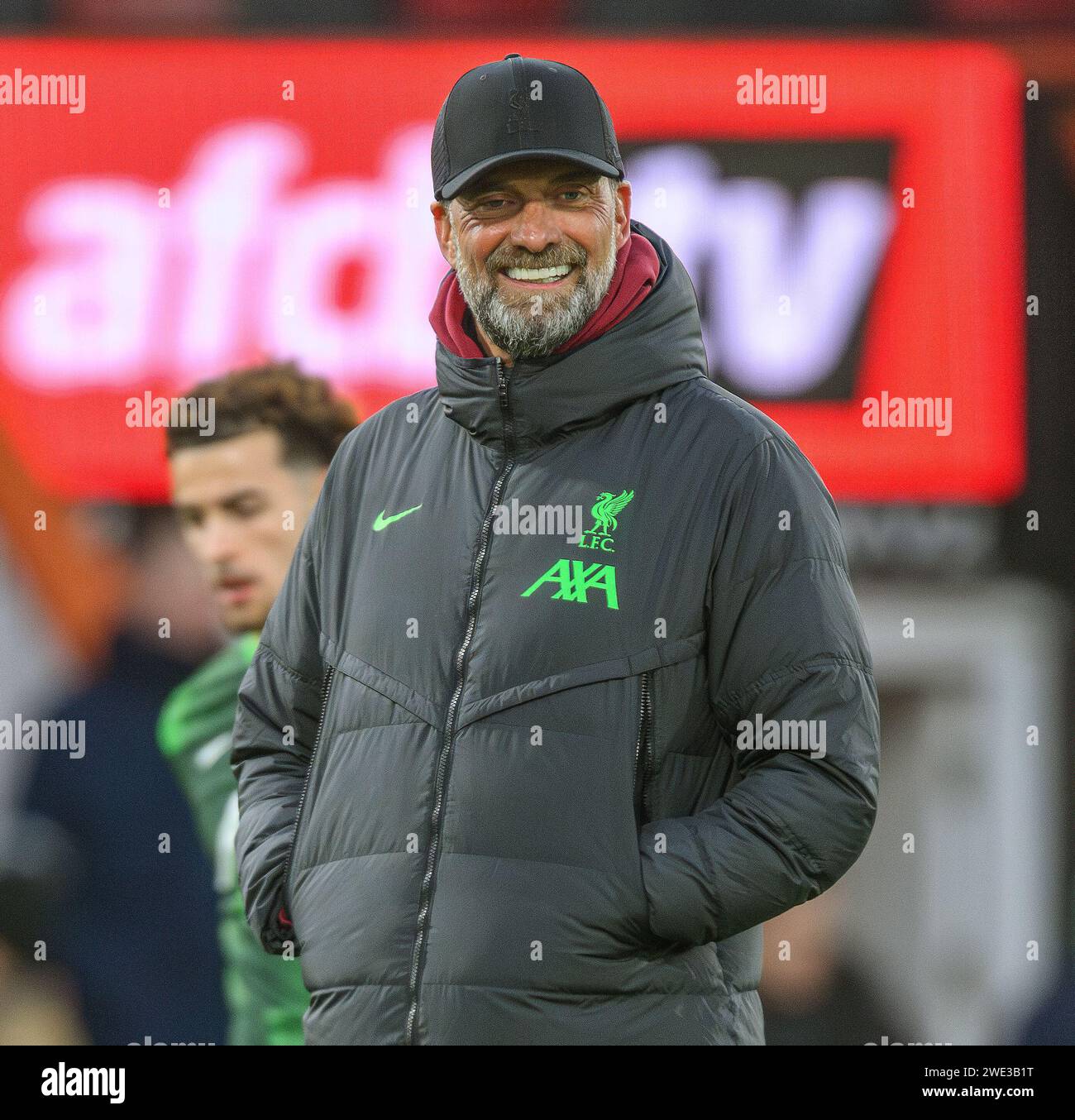 London, Großbritannien. Januar 2024 - AFC Bournemouth gegen Liverpool - Premier League - Vitality Stadium. Liverpool Manager Jurgen Klopp. Bildnachweis: Mark Pain / Alamy Live News Stockfoto