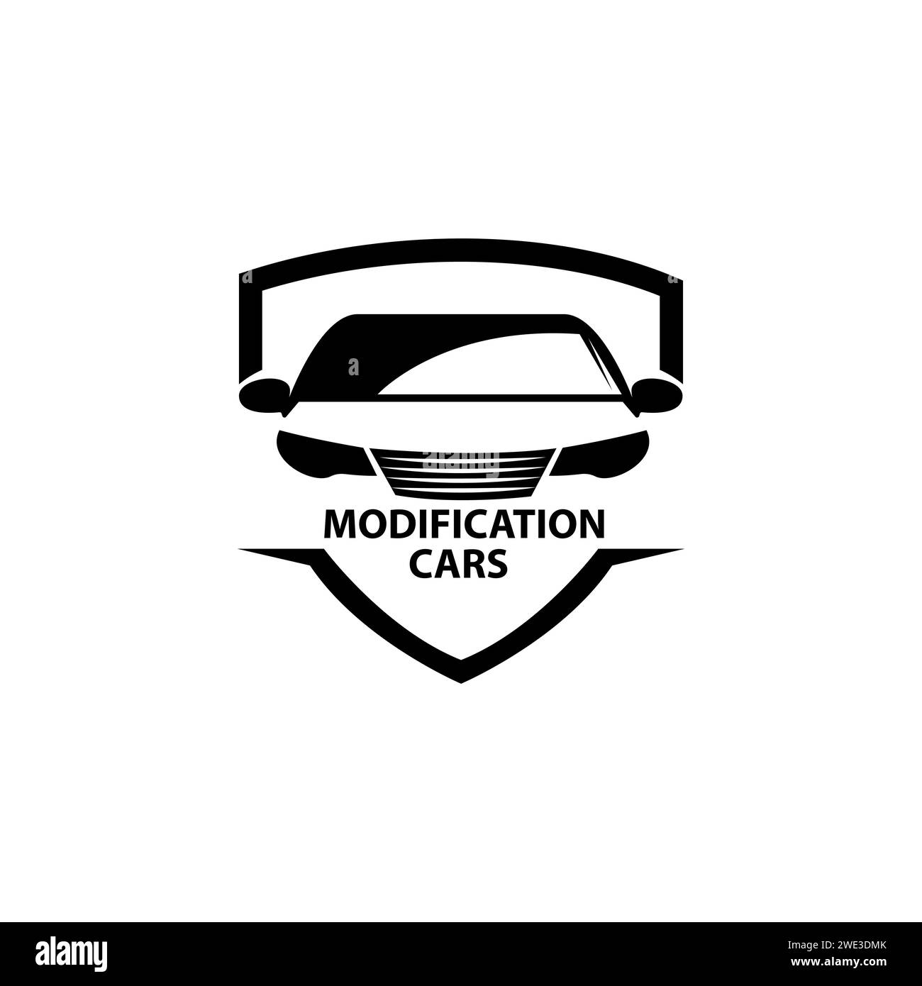 Vektor-Illustration für das Logo des Dent Car Stock Vektor