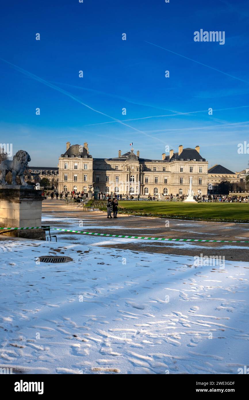 Paris, Frankreich, Palais du Luxembourg im Jardin du Luxembourg im 6. Arrondissement von Paris. Stockfoto