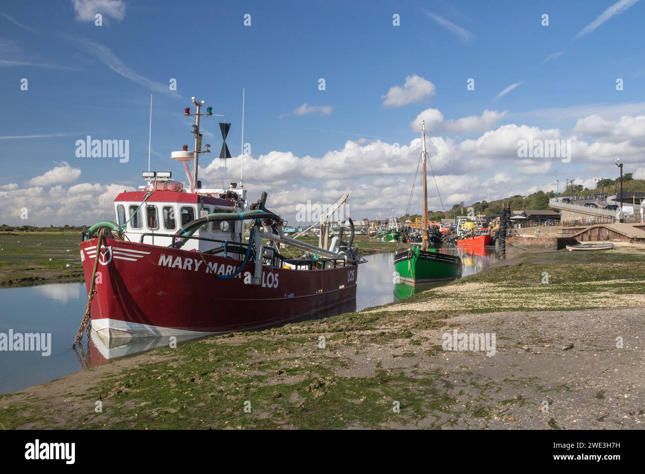 Fischerboote in Old Leigh, Leigh-on-Sea, Essex, England, Vereinigtes Königreich Stockfoto