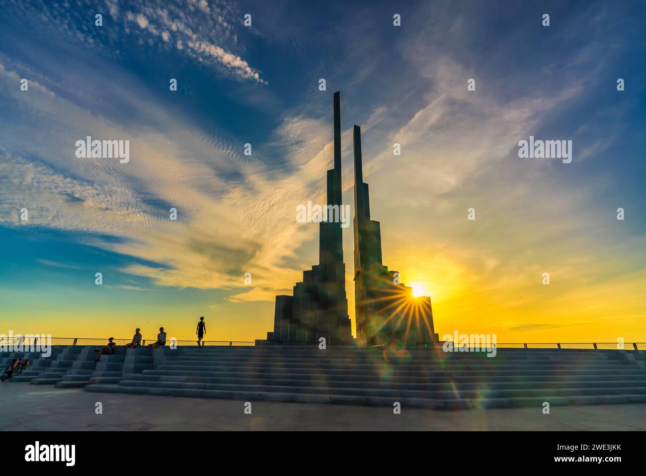 Nghinh Phong Tower, Stadt Tuy Hoa, Provinz Phu Yen, Vietnam Stockfoto