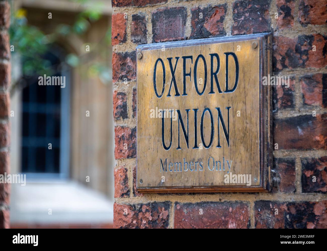 Eintritt zur Oxford Union Society, St Michael's Street, Oxford Stockfoto