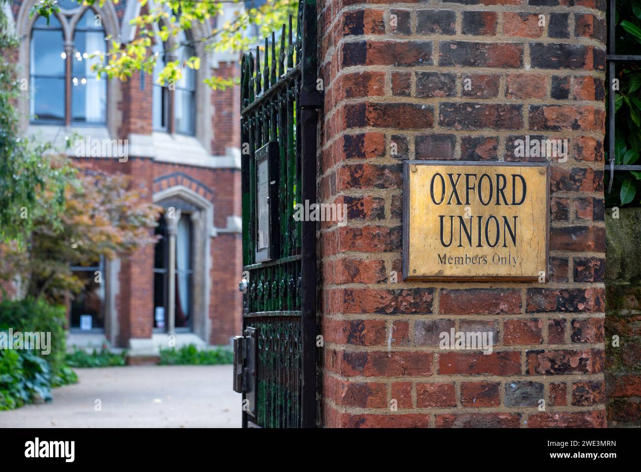 Eintritt zur Oxford Union Society, St Michael's Street, Oxford Stockfoto