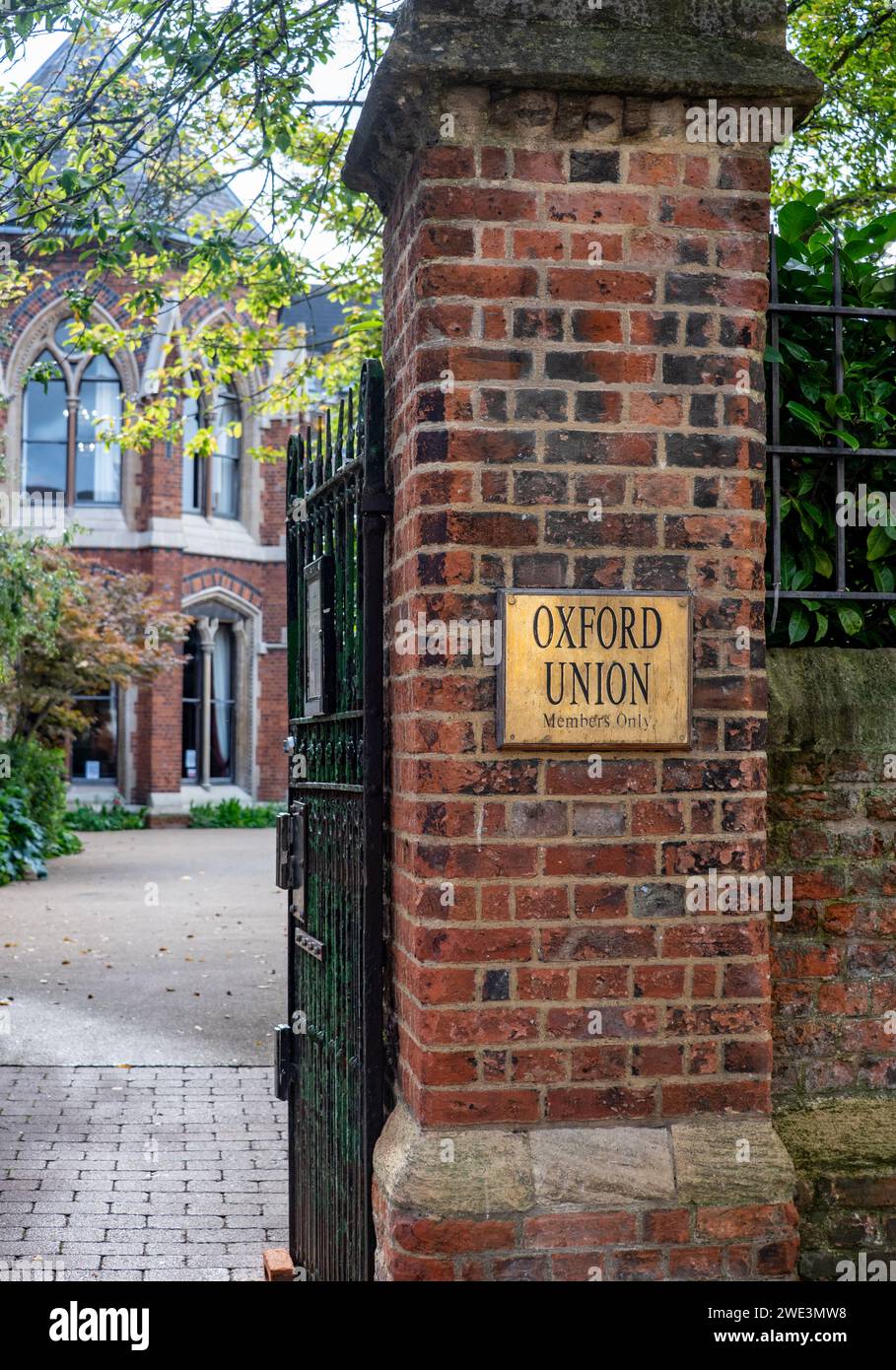 Eintritt zur Oxford Union Society, St Michael's Street, Oxford Stockfoto