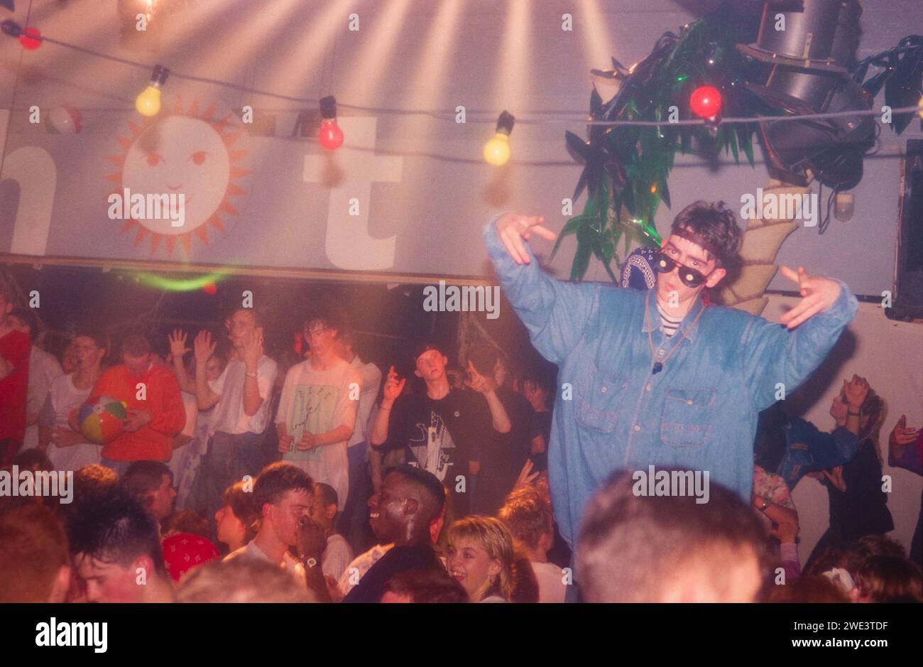 Acid House CLUB HEISS in Manchester Hacienda Mittwoch Abend 1988 Stockfoto