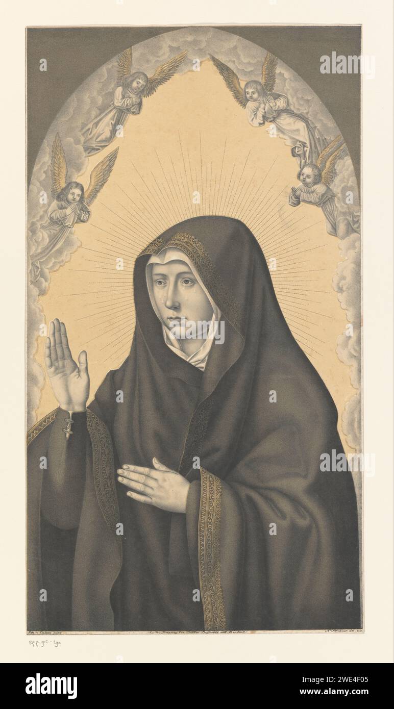 Maria I eilte zu Anaya, Johan suade Suade, Sabana, 1833 Druckpapier Mary weinend. engel als Kind(er) dargestellt Stockfoto Maria I eilte zu Anaya, Johan suade Suade, Sabana, 1833 Druckpapier Mary weinend. engel als Kind(er) dargestellt Stockfoto