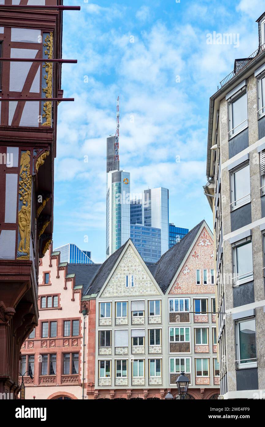 Architektur im Zentrum von Frankfurt Stockfoto