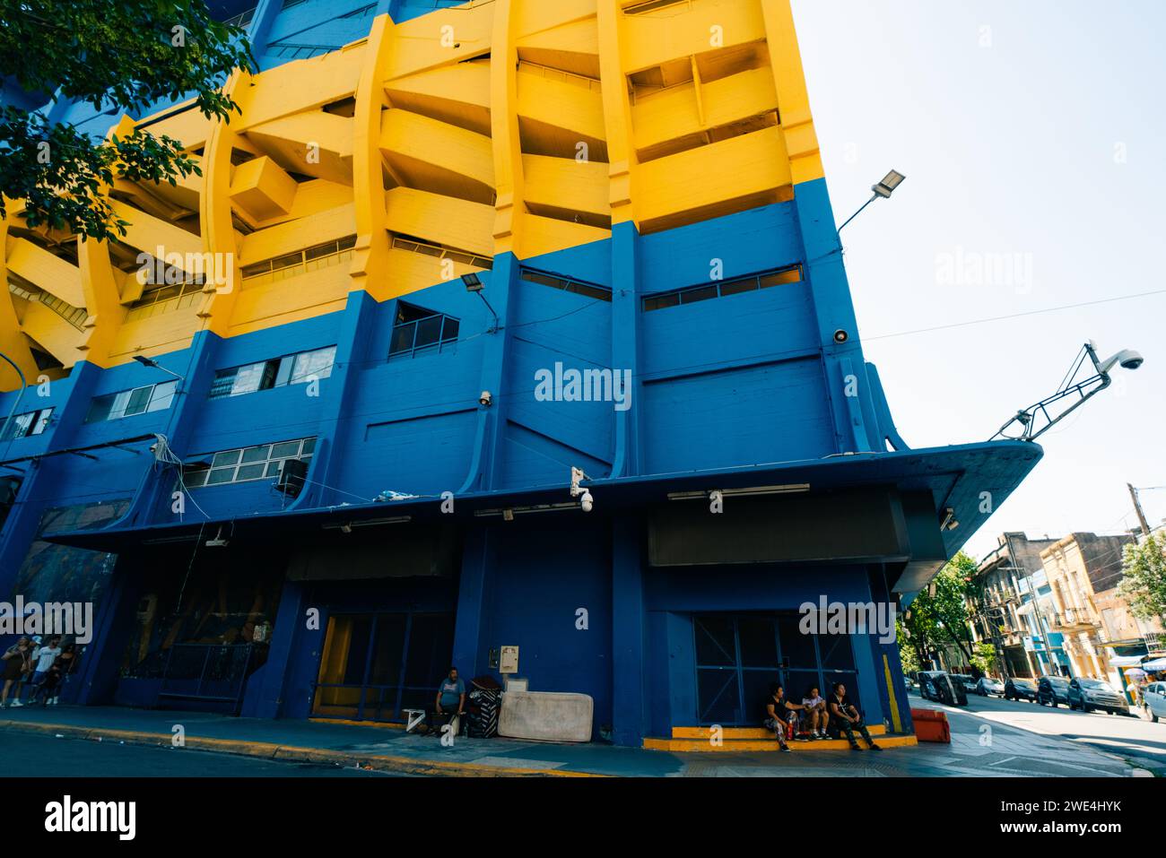 Buenos Aires, Argentinien - 2. dezember 2023 Bombonera in La Boca. Hochwertige Fotos Stockfoto