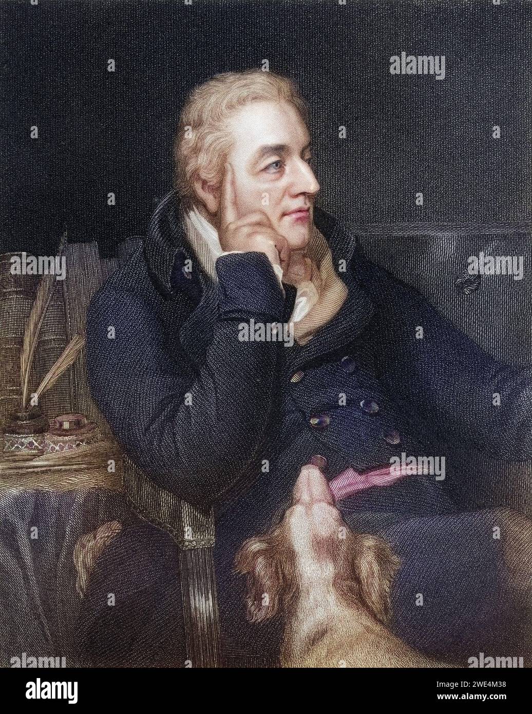 George Wyndham 3. Earl of Egremont 1751 bis 1837 englischer Peer und Förderer der Künste, Historisch, digital restaurierte Reproduktion von einer Vorlage aus dem 19. Jahrhundert, Datum nicht angegeben Stockfoto