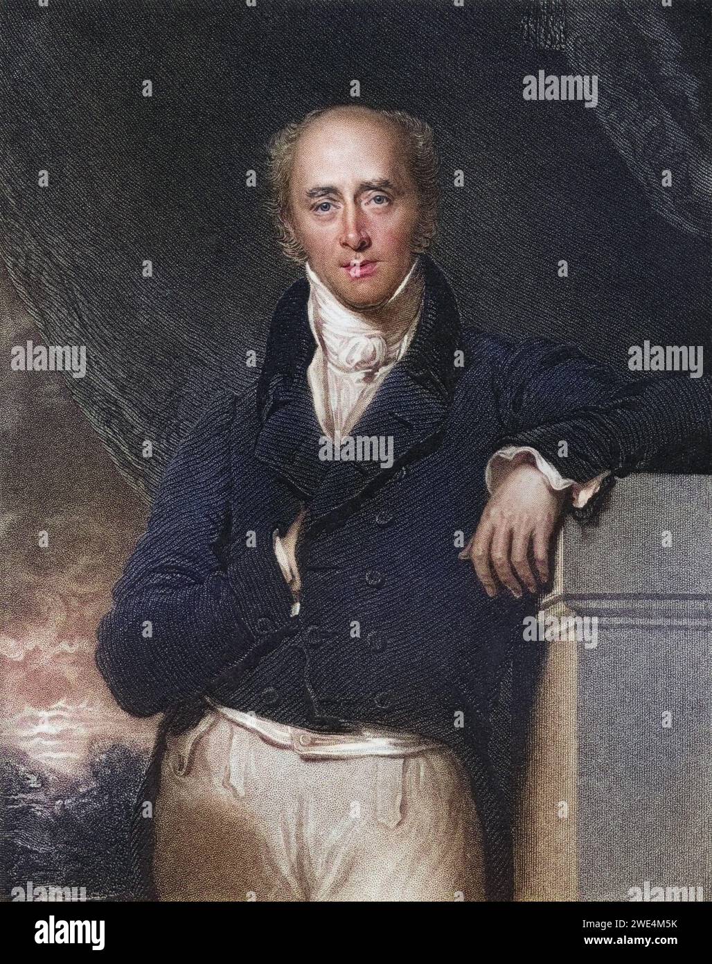 Charles Grey 2. Earl Grey 1764 bis 1845 englischer Premierminister 1830 bis 1834, Historisch, digital restaurierte Reproduktion von einer Vorlage aus dem 19. Jahrhundert, Datum nicht angegeben Stockfoto