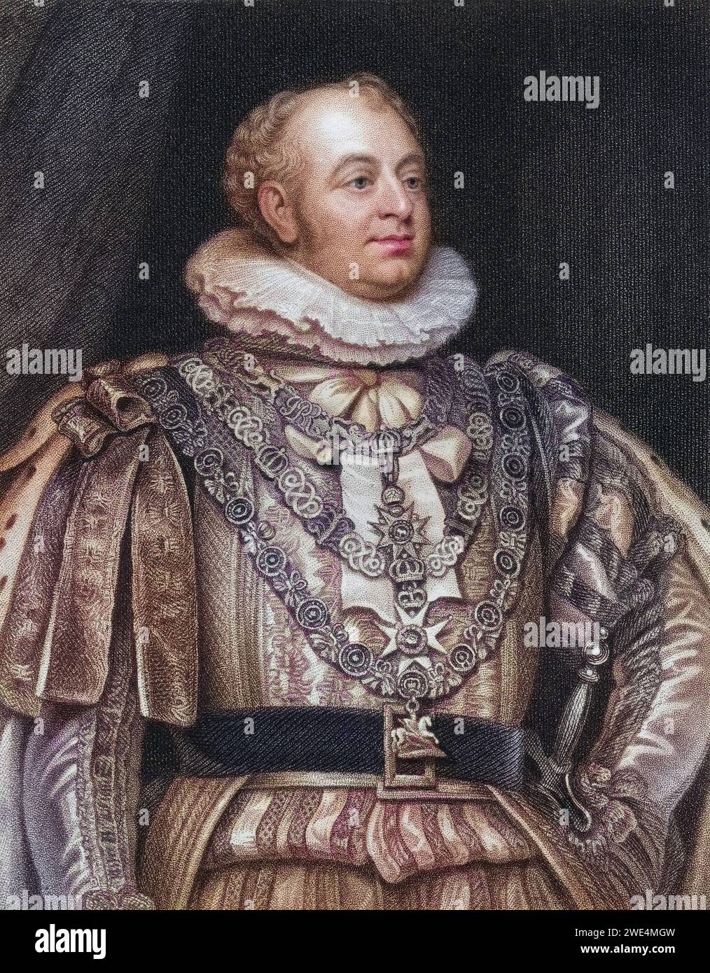Prinz Augustus Friedrich Herzog von York und Albany 1763 bis 1827 zweiter Sohn von König Georg III., Historisch, digital restaurierte Reproduktion von einer Vorlage aus dem 19. Jahrhundert, Datum nicht angegeben Stockfoto