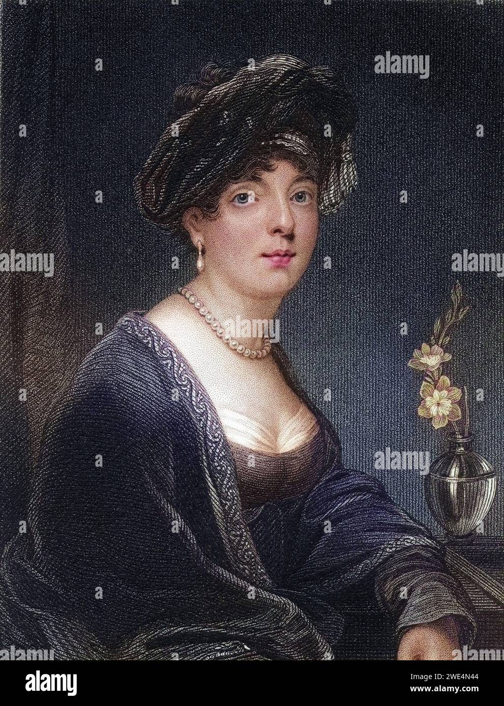 Elizabeth Leveson Gower Duchess und 19. Gräfin von Sutherland 1765 bis 1839 schottische Peeress Künstler und Reformer, Historisch, digital restaurierte Reproduktion von einer Vorlage aus dem 19. Jahrhundert, Datum nicht angegeben Stockfoto