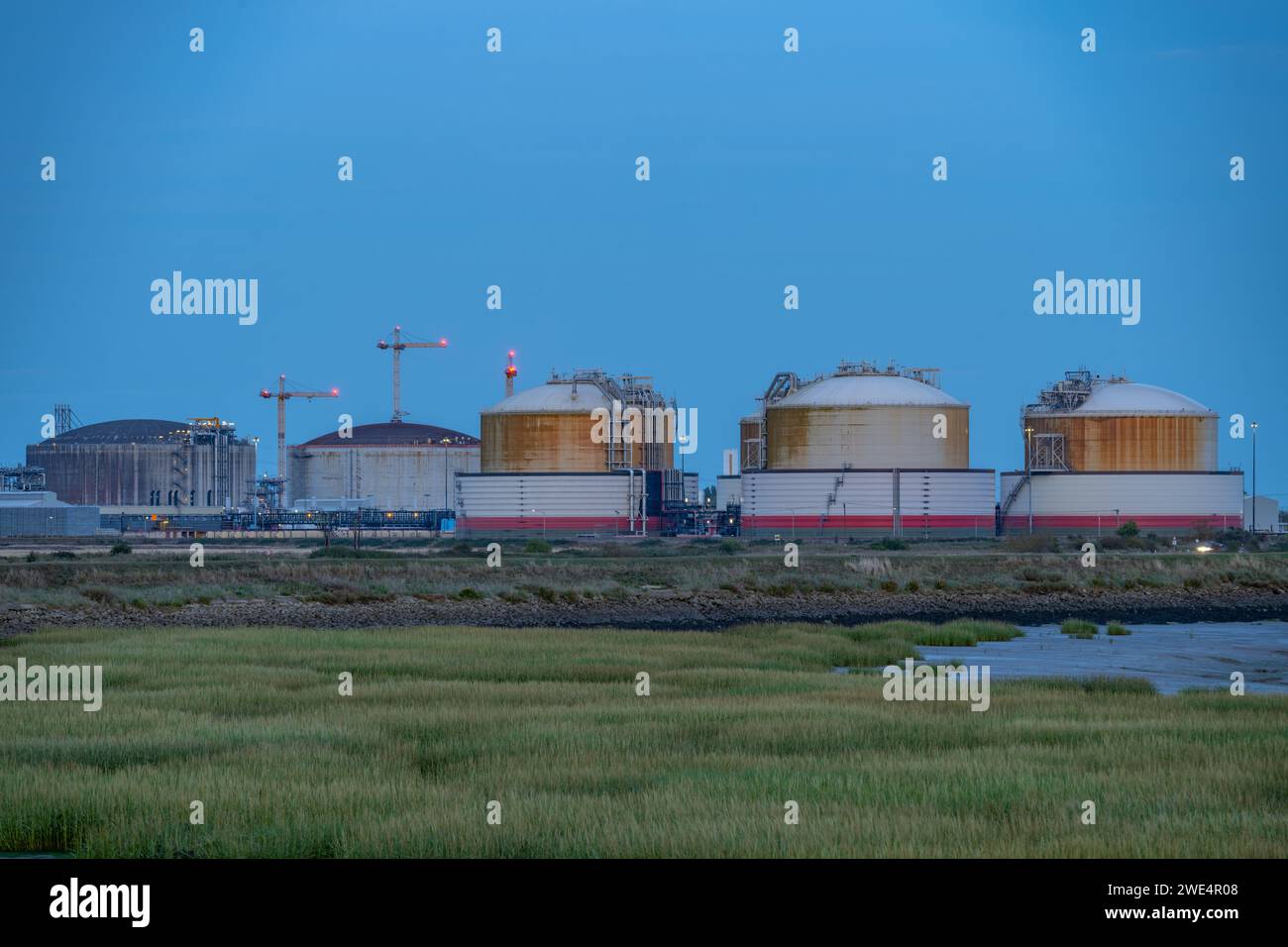 National Grid Liquid Natural Gas Terminal in Grain Kent Stockfoto