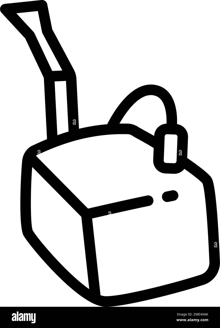 Symbol für die Verneblerlinie. Medizinische Geräte zur Inhalation bei Krankheiten, Asthma, Bronchitis. Gesundheitssymbol isoliert auf weißem Hintergrund. Stock Vektor