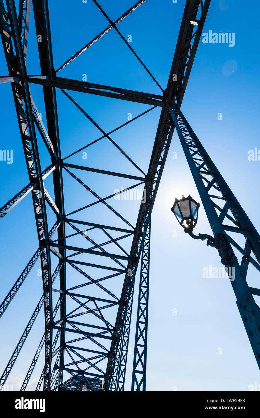 Alte Harburger Elbbrücke, Harburg, Hamburg, Deutschland Stockfoto