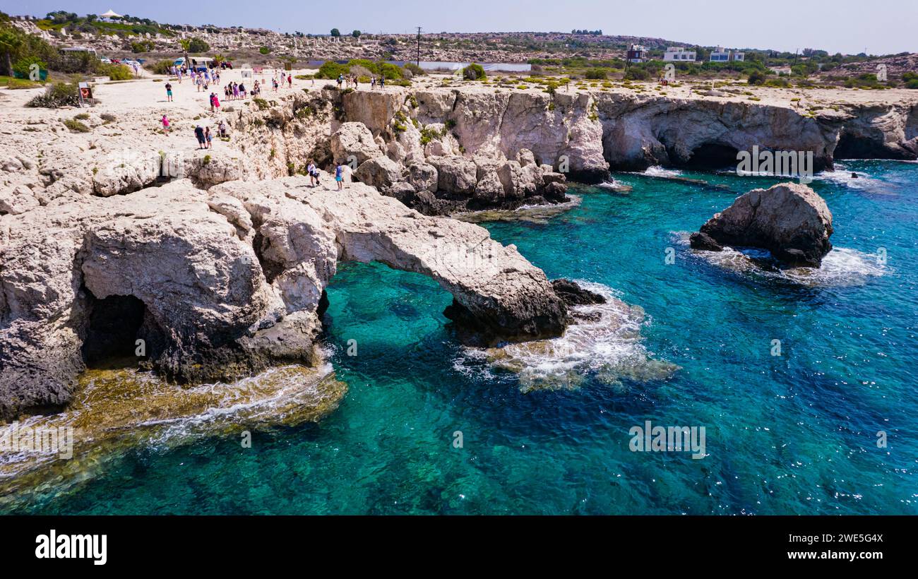 Luftaufnahme von Ayia Napa, Zypern Stockfoto