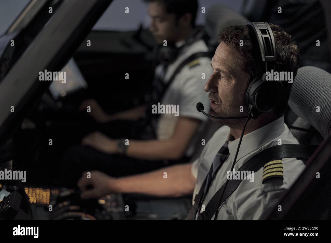 Flugzeug Gerard Butler Stockfoto