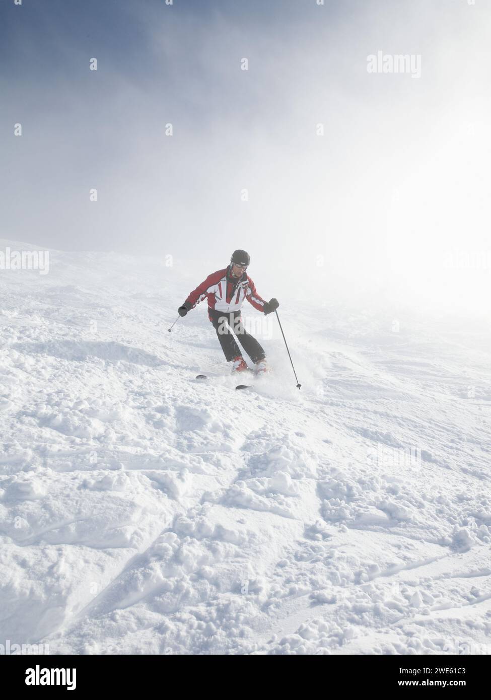 Ski Skifahren in Titlis, Engelberg, Schweiz Stockfoto