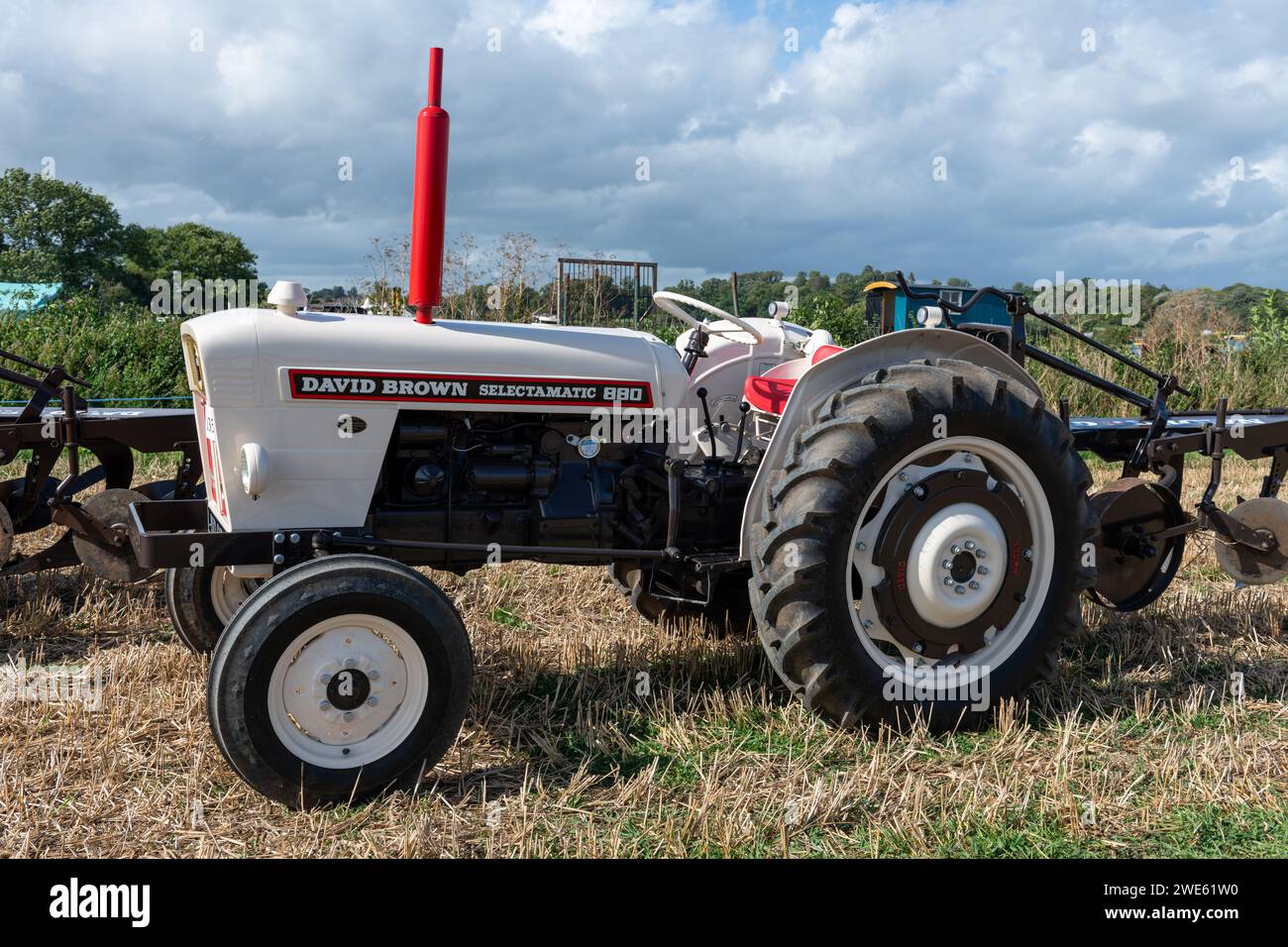 Drayton.Somerset.United Kingdom.19. August 2023.Ein restaurierter David Brown Selectamatic 880 wird auf einer Yesterdays-Bauernveranstaltung gezeigt Stockfoto