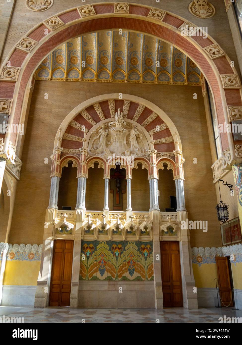 Kapelle des Sant Pau Hospital, Barcelona Stockfoto