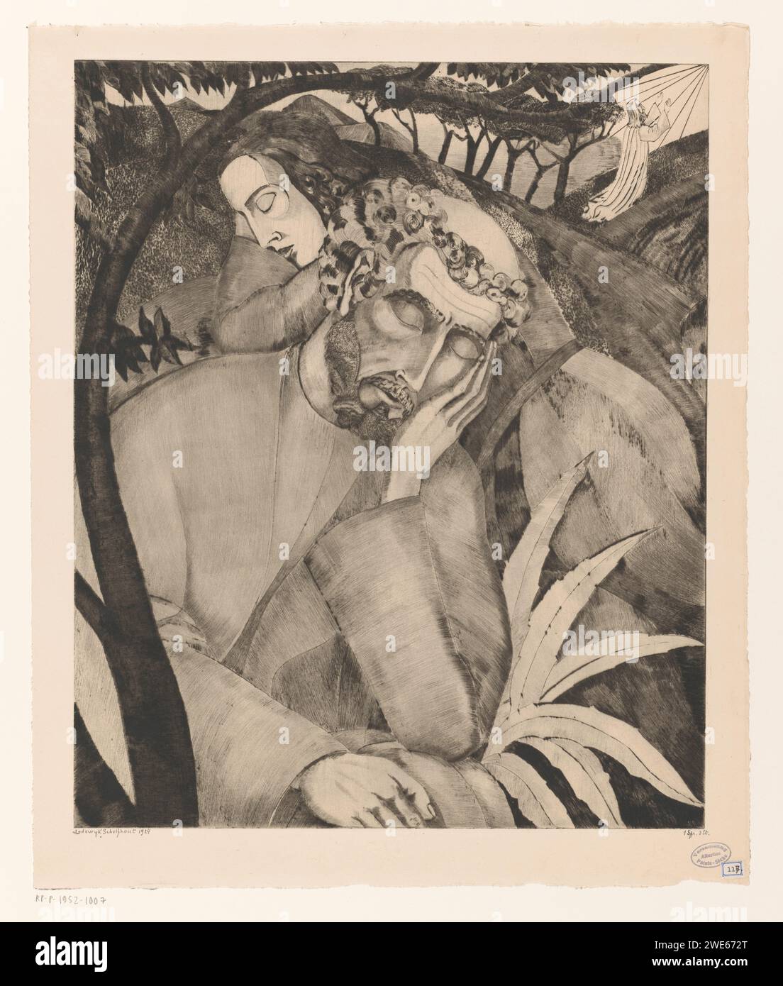 Christ OP de Olijf Mount, Lodewijk Schelfhout, 1924 drucken zwei schlafende Jünger auf dem Ölberg. Rechts im Hintergrund Christus, der kniend betet. Das Gebet Christi im Garten Gethsemane in der Nacht Stockfoto Christ OP de Olijf Mount, Lodewijk Schelfhout, 1924 drucken zwei schlafende Jünger auf dem Ölberg. Rechts im Hintergrund Christus, der kniend betet. Das Gebet Christi im Garten Gethsemane in der Nacht Stockfoto