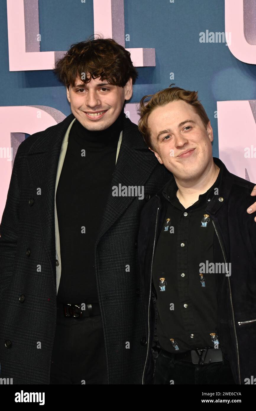 London, Großbritannien. Januar 2024. Henry Southan und Jordan Sangha nehmen am UK Gala Screening for All of US Strangers, BFI Southbank, London, UK, Teil. Quelle: Siehe Li/Picture Capital/Alamy Live News Stockfoto