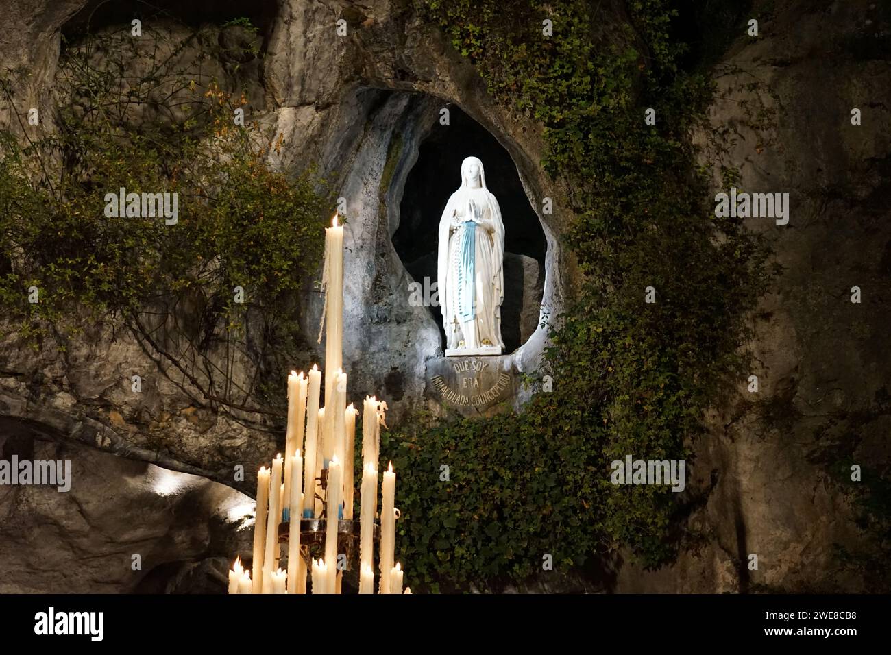 Unsere Dame von Lourdes, Frankreich Stockfoto