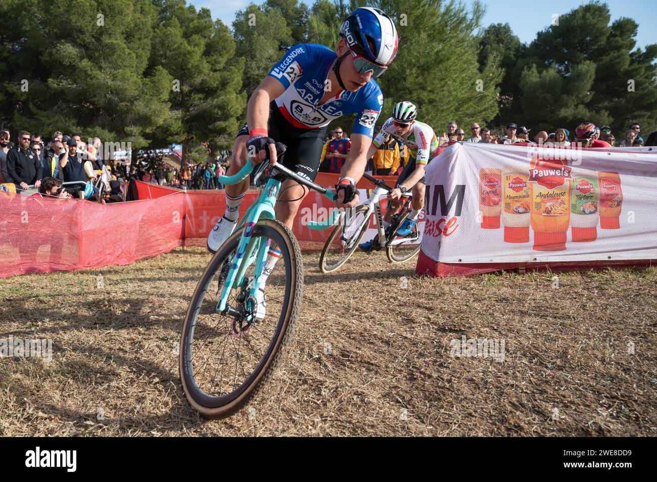 Clement Venturini fährt in der UCI Cyclocross World Cup - Benidorm Stockfoto