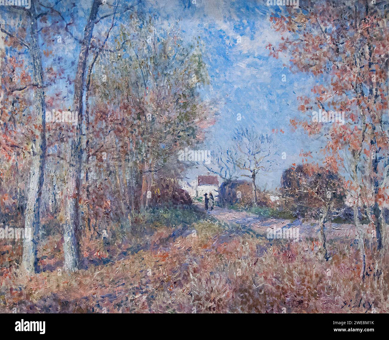 Alfred Sisley (1839–1899) - UN Coin de bois aux Sablons Stockfoto
