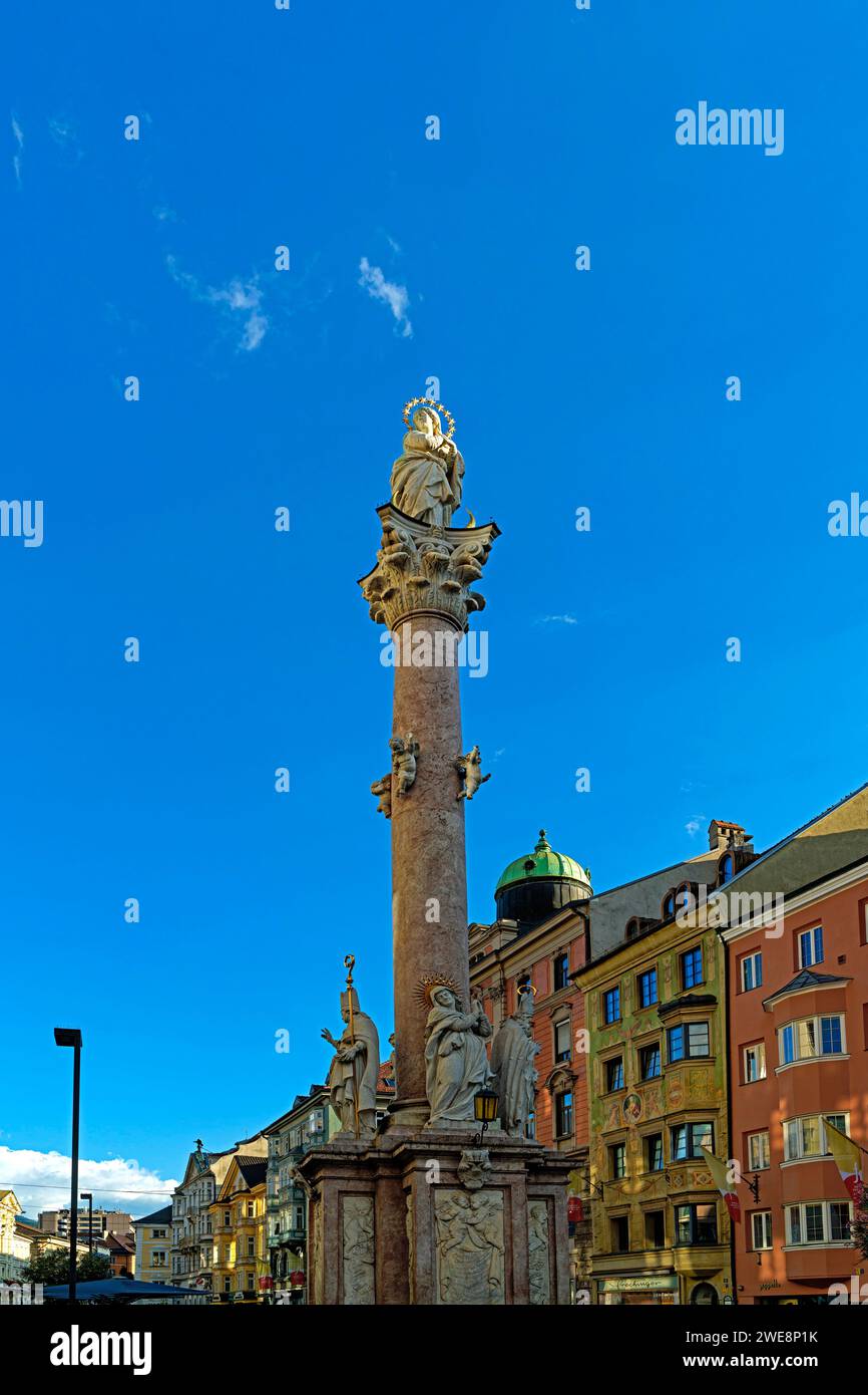 Straßenansicht, Annasäule Stockfoto