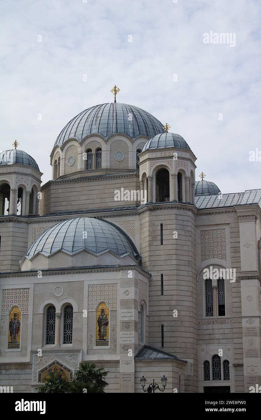 St. Spyridon Kirche aus der Nähe, Triest Stockfoto