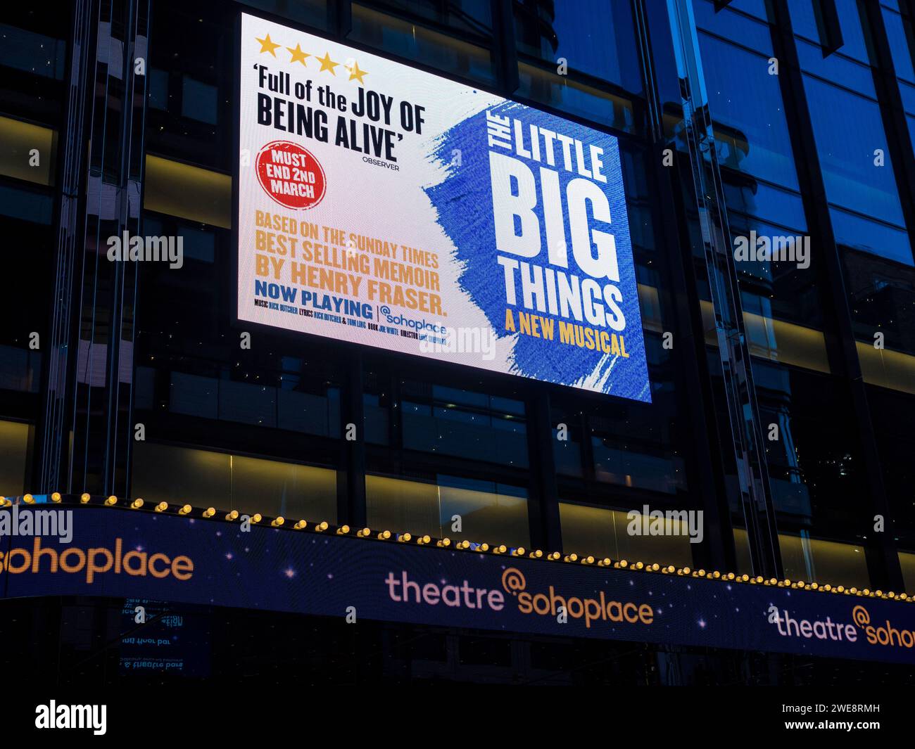 @Sohoplace, Theater, Westend, Soho, London, England, Großbritannien, GB. Stockfoto