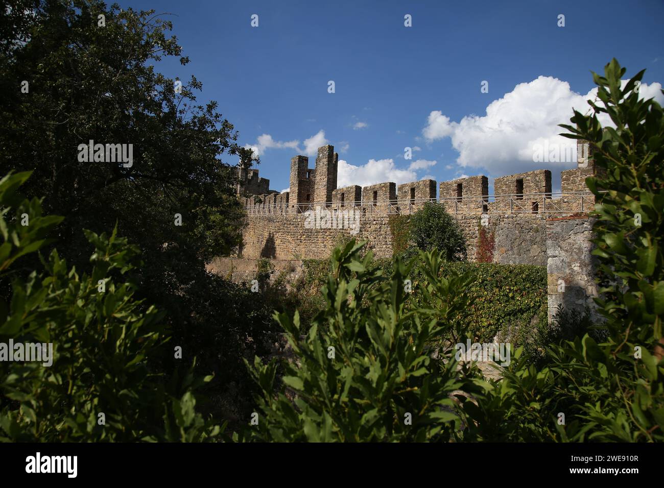 Burg Tomar, Tomar, Provinz Ribatejo, Portugal. Stockfoto