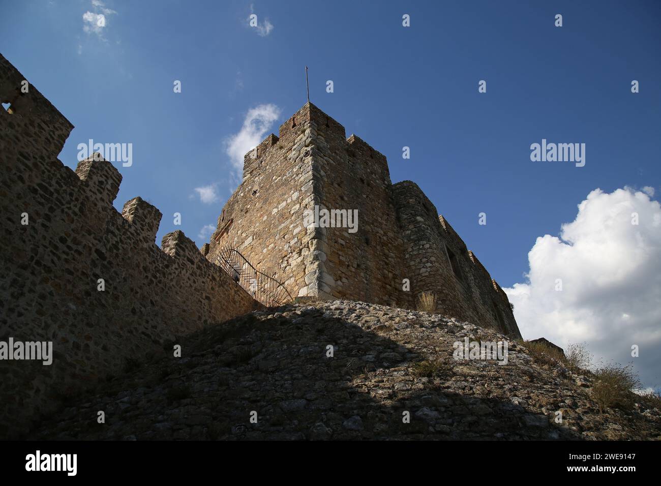 Burg Tomar, Tomar, Provinz Ribatejo, Portugal. Stockfoto