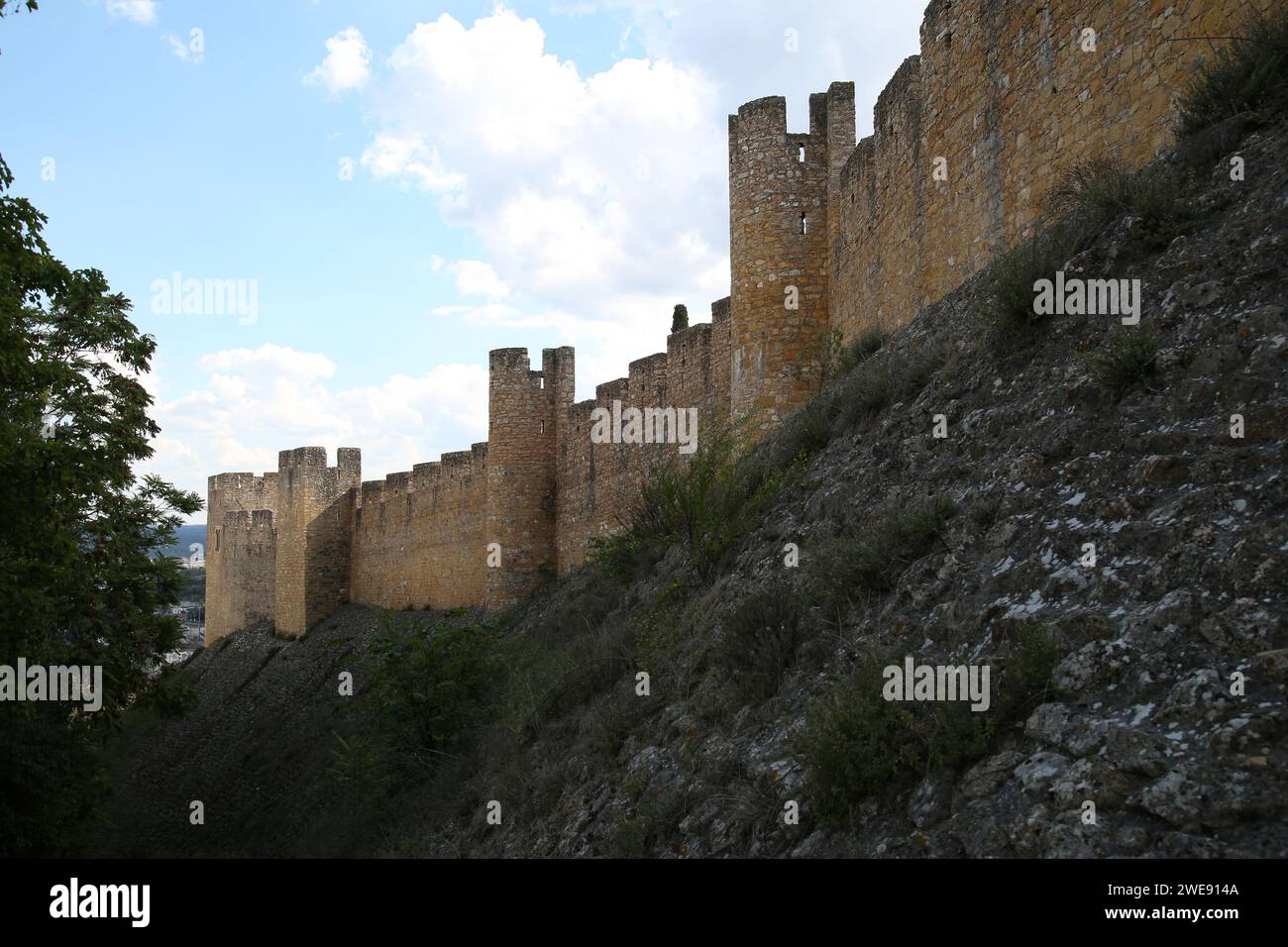 Burg Tomar, Tomar, Provinz Ribatejo, Portugal. Stockfoto